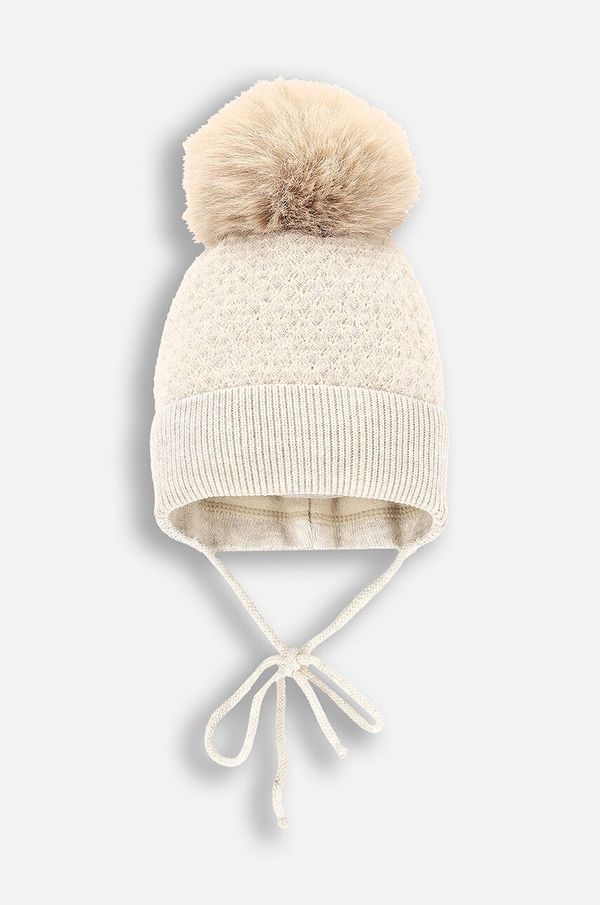 Coccodrillo Dječja kapa Coccodrillo boja: bež, ACCESSORIES WINTER GIRL