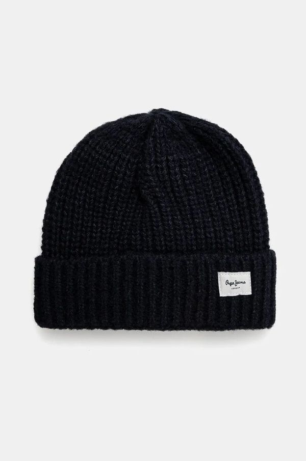 Pepe Jeans Dječja kapa Pepe Jeans ZOE HAT boja: tamno plava, od debelog pletiva, PG040241
