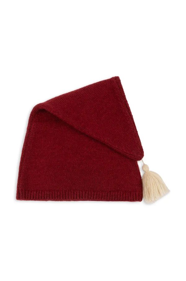 Konges Sløjd Dječja kapa s dodatkom vune Konges Sløjd CHRISTMAS KNIT HAT boja: crvena, od tanke pletenine, KS101927