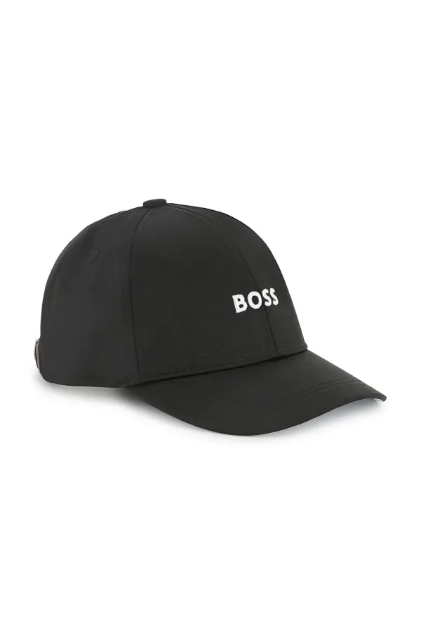 BOSS Dječja kapa sa šiltom BOSS boja: crna, bez uzorka, J51685