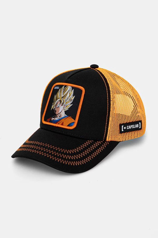 Capslab Dječja kapa sa šiltom Capslab CAPSLAB BY FREEGUN DRAGON BALL boja: narančasta, s aplikacijom, CL.DBZ.3.GO3