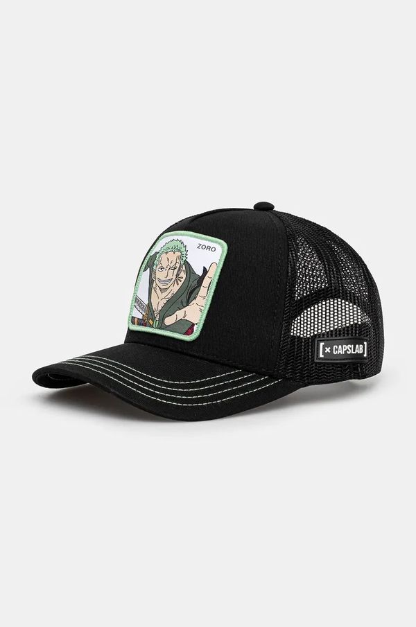 Capslab Dječja kapa sa šiltom Capslab One Piece Capslab Trucker boja: crna, s aplikacijom, CL.OP1.3.ZOR2