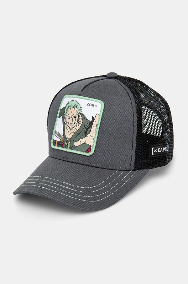 Capslab Dječja kapa sa šiltom Capslab One Piece Capslab Trucker boja: siva, s aplikacijom, CL.OP1.3.ZOR1