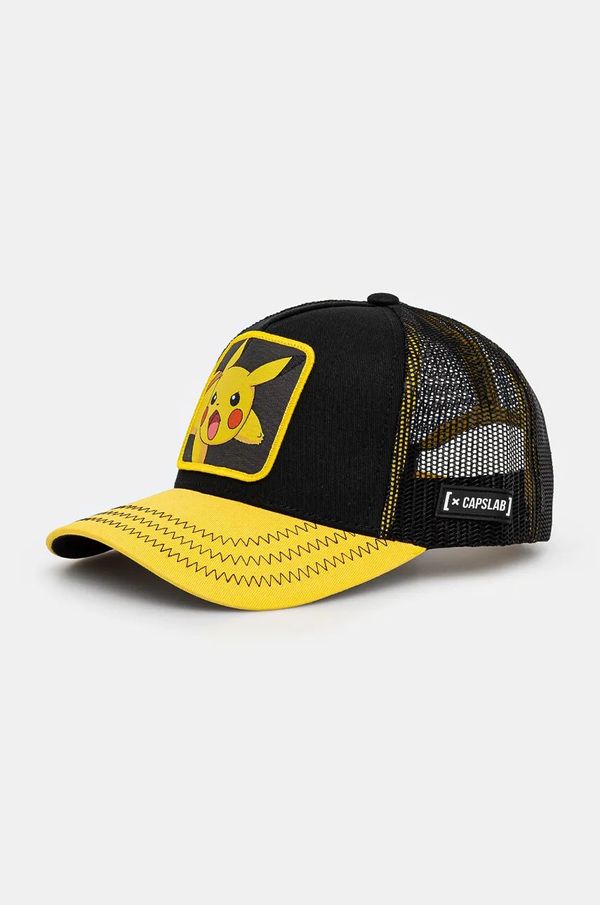 Capslab Dječja kapa sa šiltom Capslab Pokemon Capslab Trucker boja: crna, s aplikacijom, CL.PKM2.3.PIK6