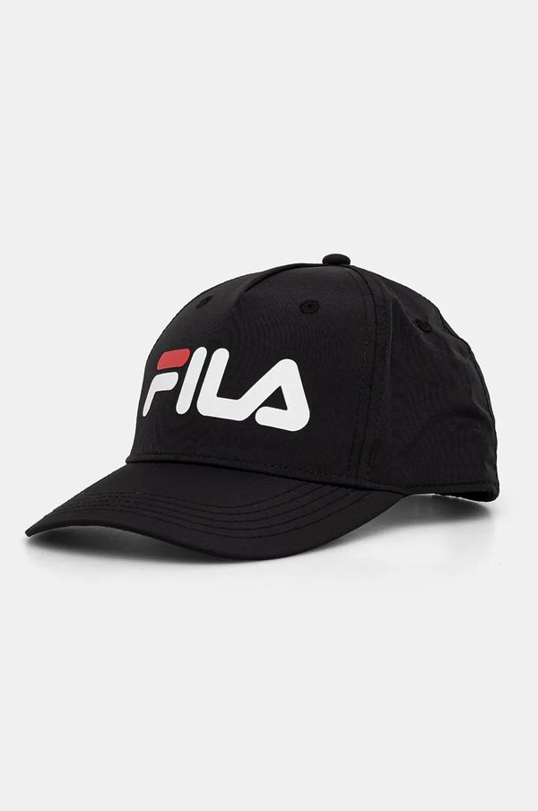 Fila Dječja kapa sa šiltom Fila FUNZA boja: crna, s tiskom, FCT0002