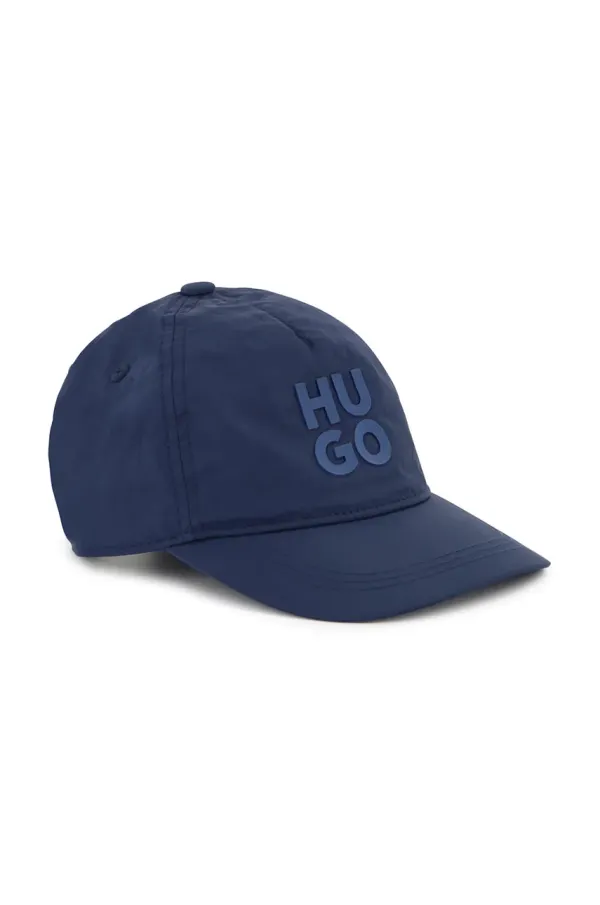 HUGO Dječja kapa sa šiltom HUGO boja: tamno plava, bez uzorka, G00314