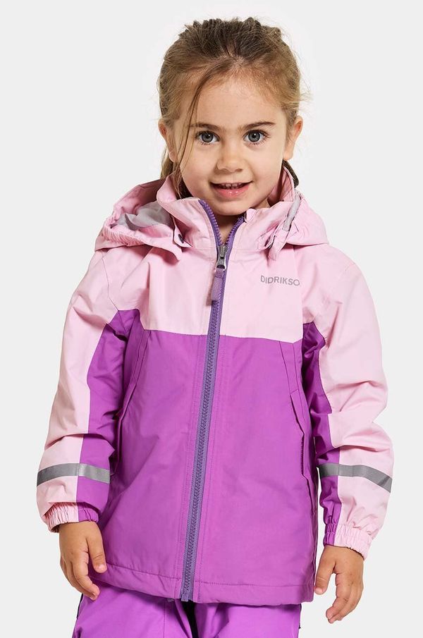 Didriksons Dječja kišna jakna Didriksons PILVI KIDS JKT boja: ljubičasta