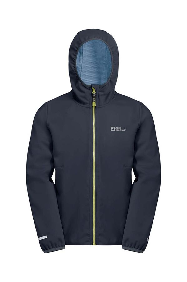 Jack Wolfskin Dječja kišna jakna Jack Wolfskin FELDBERG boja: tamno plava