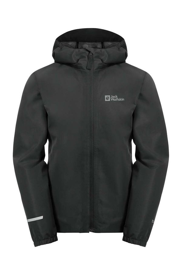 Jack Wolfskin Dječja kišna jakna Jack Wolfskin FLAZE boja: crna