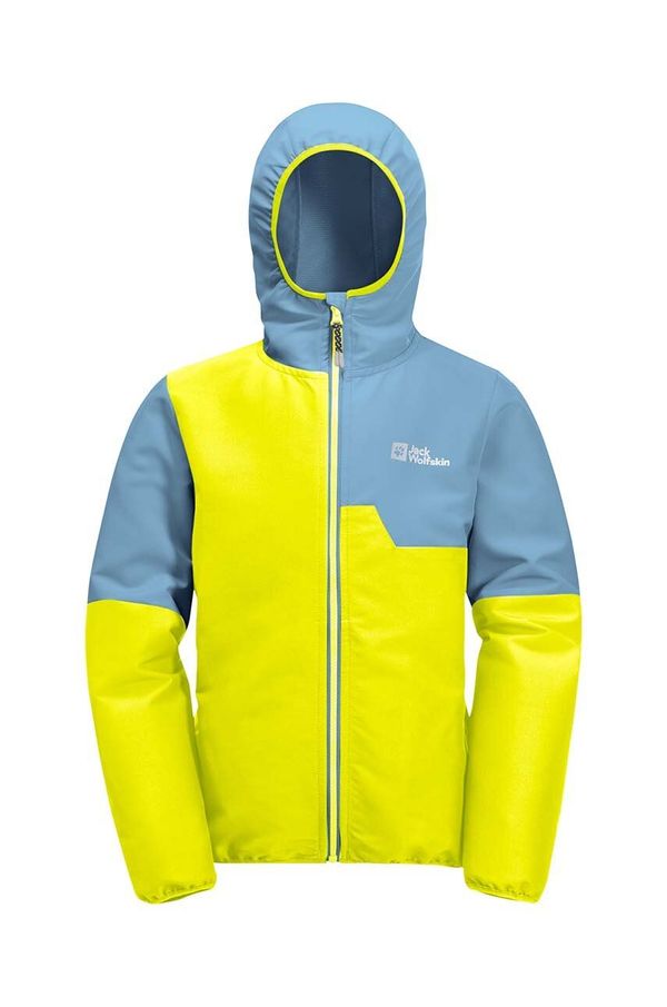 Jack Wolfskin Dječja kišna jakna Jack Wolfskin TURBULENCE boja: žuta