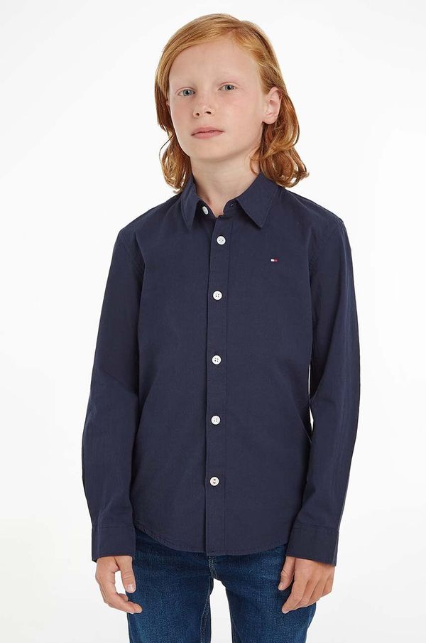 Tommy Hilfiger Dječja košulja Tommy Hilfiger boja: tamno plava