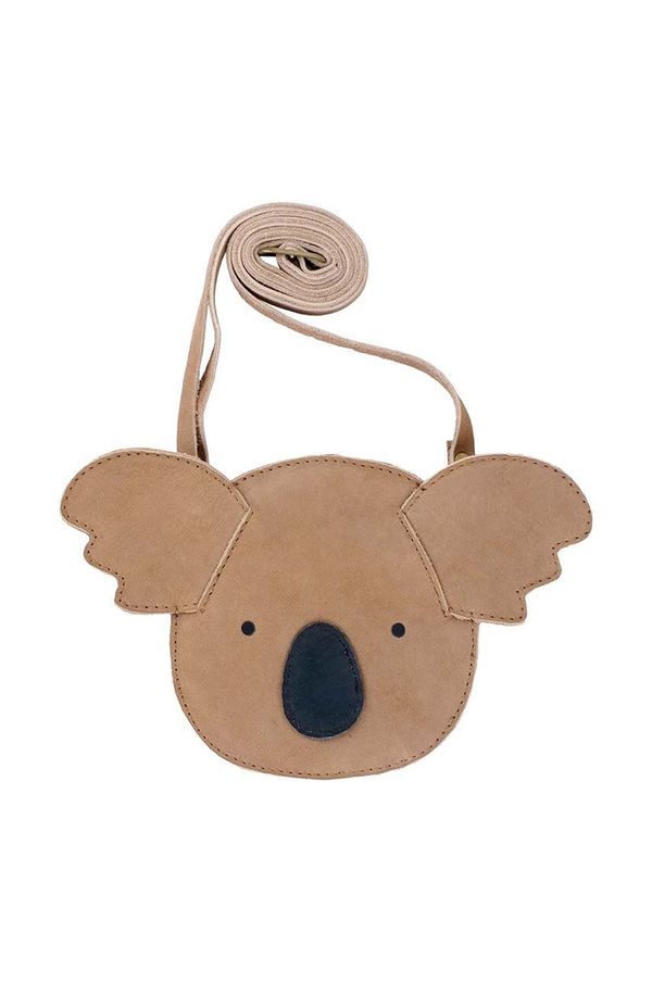 Donsje Dječja kožna torba Donsje Britta Classic Purse Koala boja: bež, 5001006