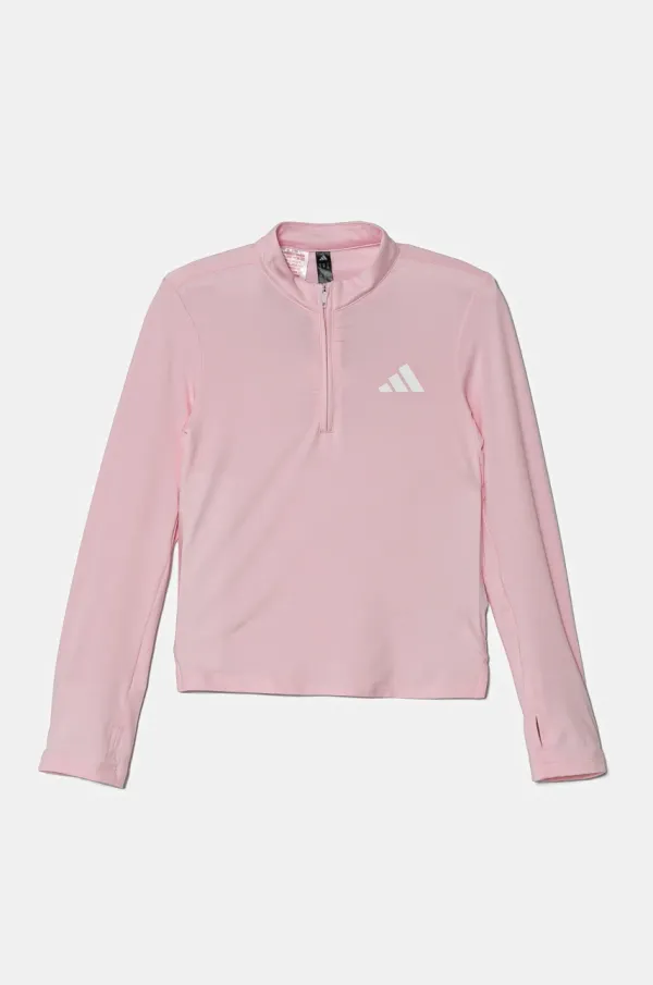 adidas Dječja majica dugih rukava adidas boja: ružičasta, s poludolčevitom, JM2313