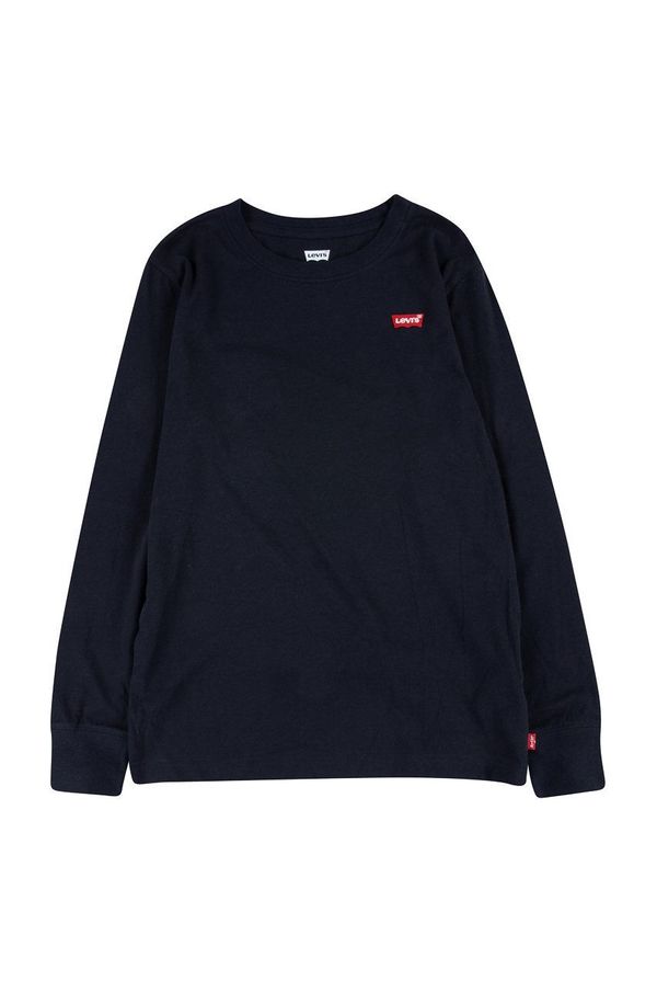Levi's Dječja majica dugih rukava Levi's boja: crna