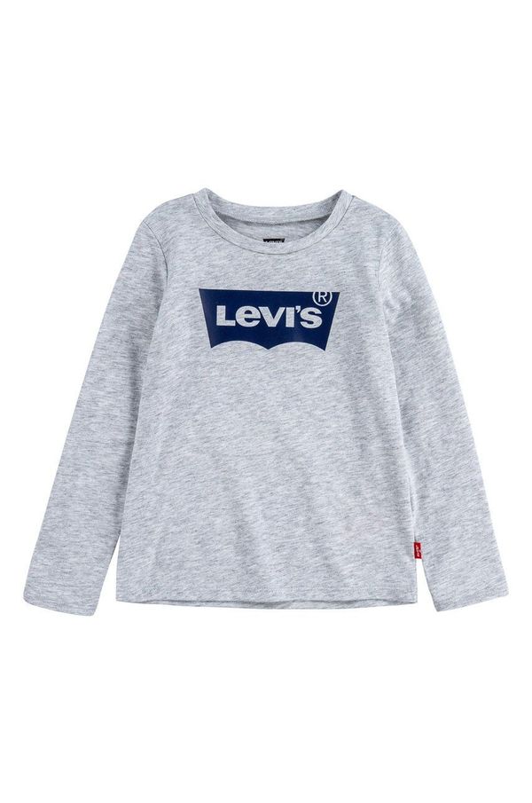 Levi's Dječja majica dugih rukava Levi's boja: siva