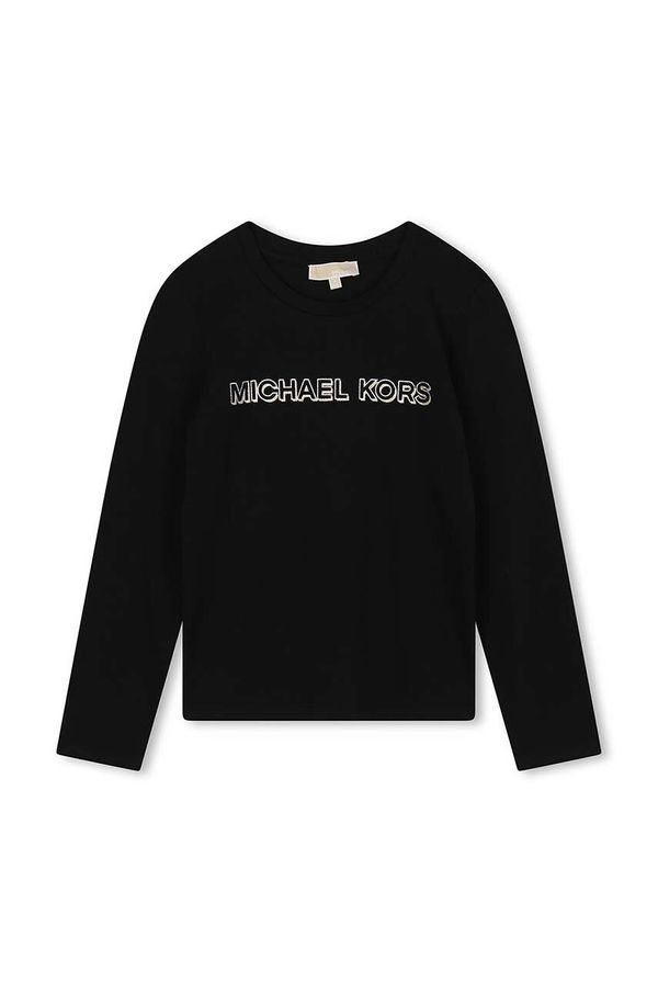 Michael Kors Dječja majica dugih rukava Michael Kors boja: crna, R30138