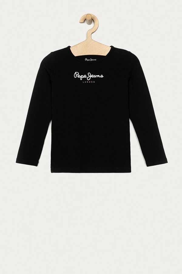 Pepe Jeans Dječja majica dugih rukava Pepe Jeans Hana boja: crna, s tiskom