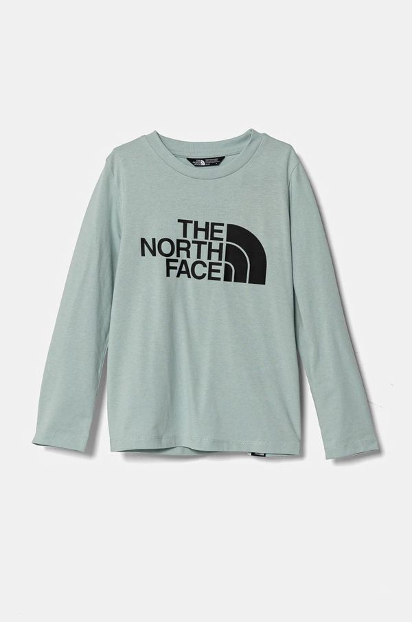 The North Face Dječja majica dugih rukava The North Face EASL/S TEE boja: tirkizna, NF0A89J21OC1
