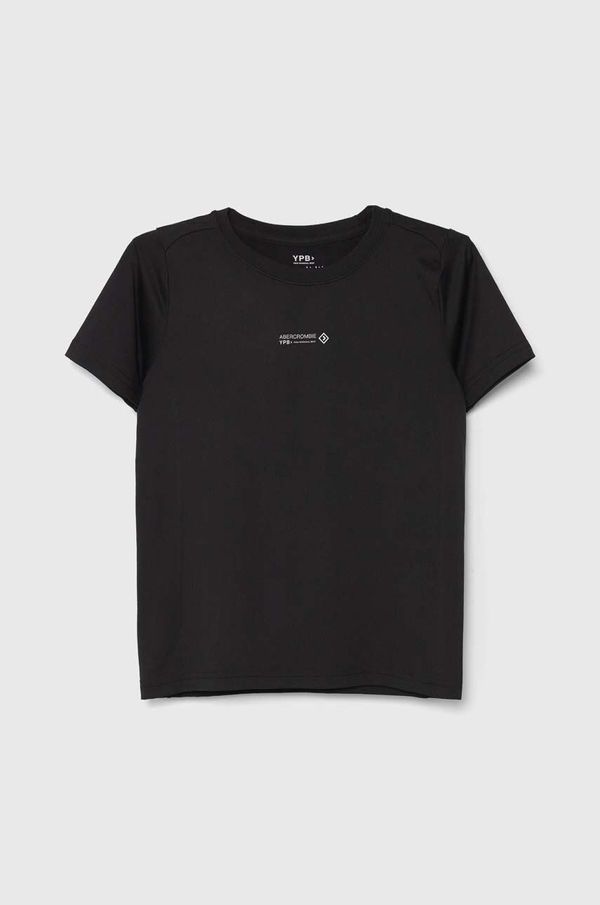 Abercrombie & Fitch Dječja majica kratkih rukava Abercrombie & Fitch boja: crna, s tiskom