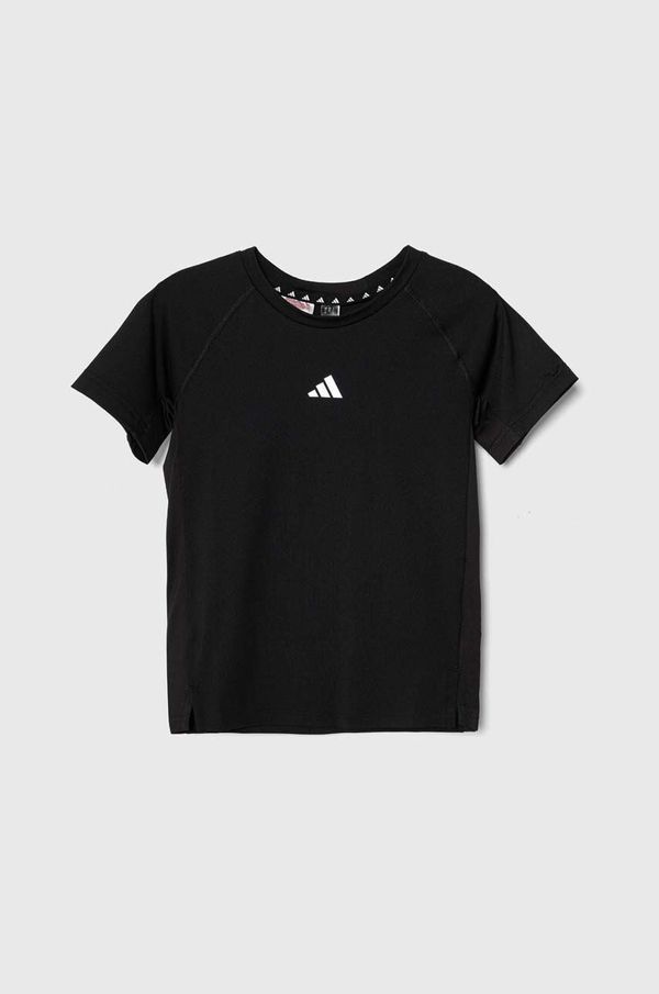adidas Dječja majica kratkih rukava adidas boja: crna