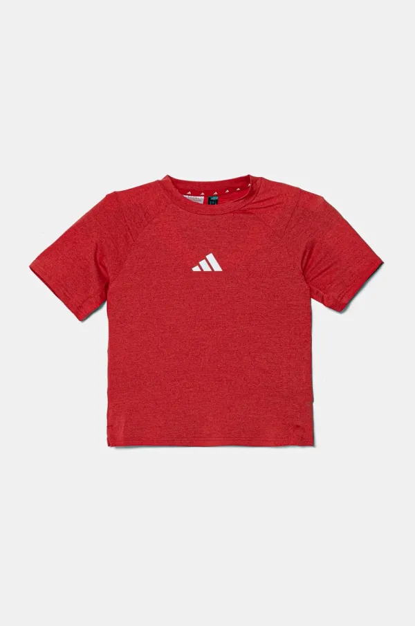 adidas Dječja majica kratkih rukava adidas boja: crvena, s tiskom, JD0136