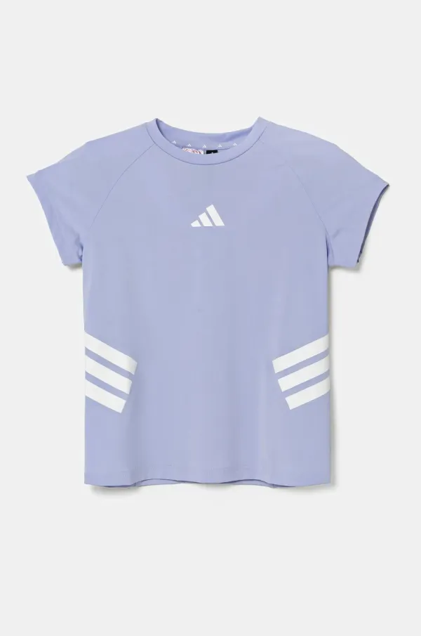 adidas Dječja majica kratkih rukava adidas boja: ljubičasta, JJ0993