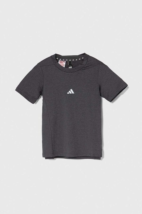 adidas Dječja majica kratkih rukava adidas boja: siva, s tiskom