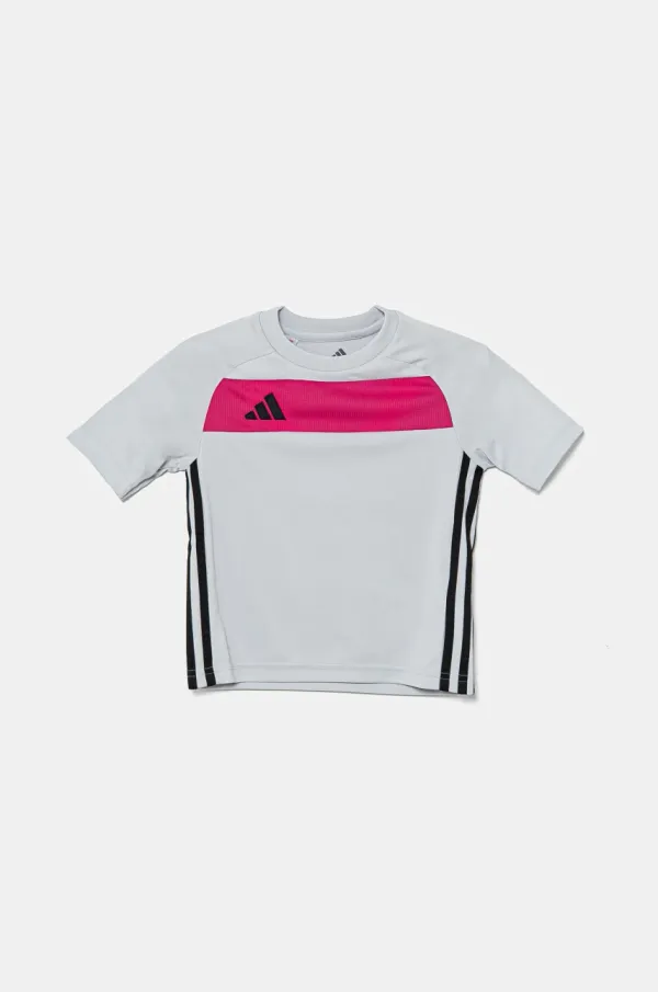 adidas Dječja majica kratkih rukava adidas boja: siva, s uzorkom, JD0588