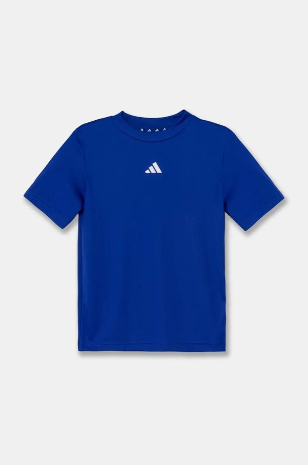 adidas Dječja majica kratkih rukava adidas J TR-ES T boja: tamno plava, bez uzorka, IW0850