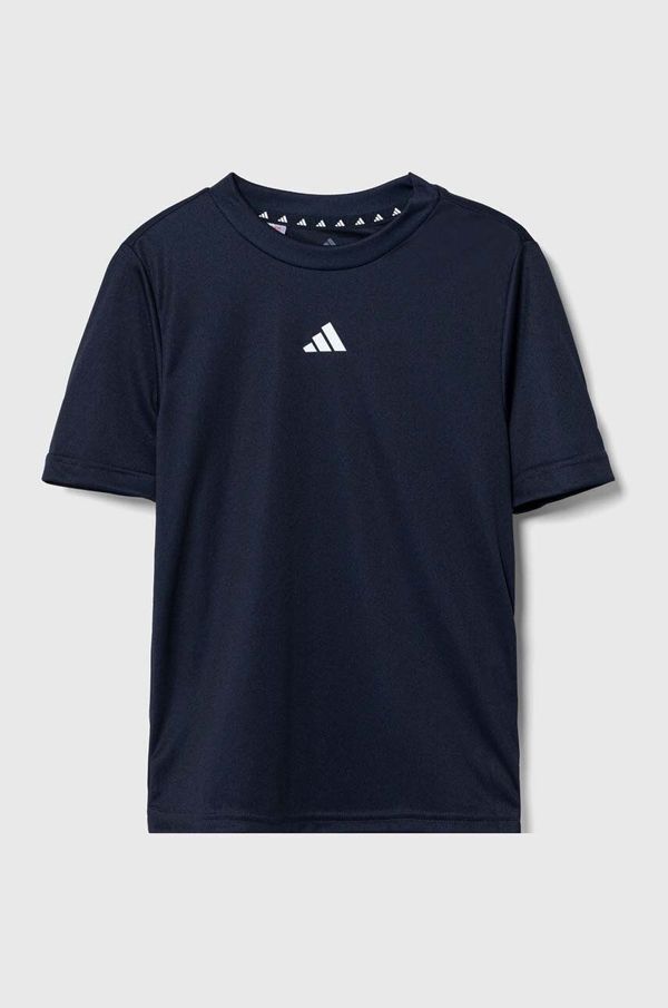 adidas Dječja majica kratkih rukava adidas J TR-ES T boja: tamno plava, bez uzorka, IW0852