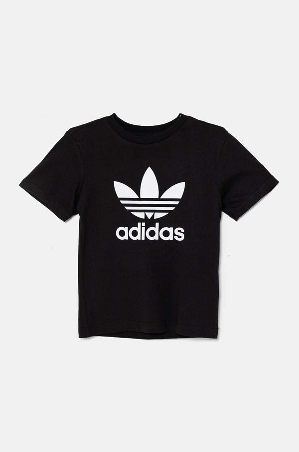 adidas Originals Dječja majica kratkih rukava adidas Originals TREFOIL TEE boja: crna, s tiskom, IY7421