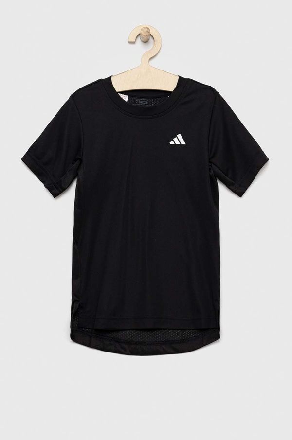 adidas Performance Dječja majica kratkih rukava adidas Performance boja: crna, jednobojni model