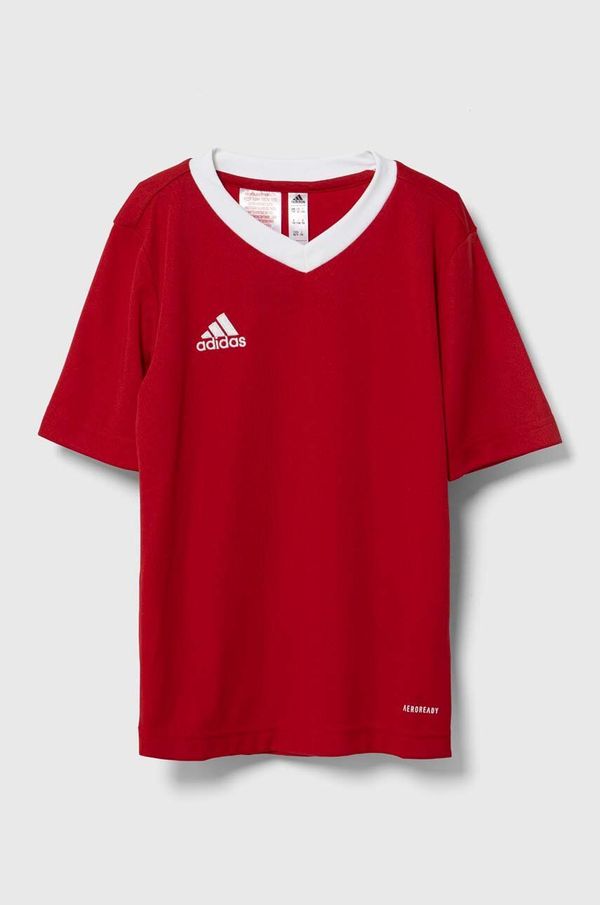 adidas Performance Dječja majica kratkih rukava adidas Performance boja: crvena, glatki model