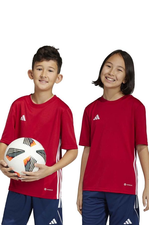 adidas Performance Dječja majica kratkih rukava adidas Performance boja: crvena, s aplikacijom