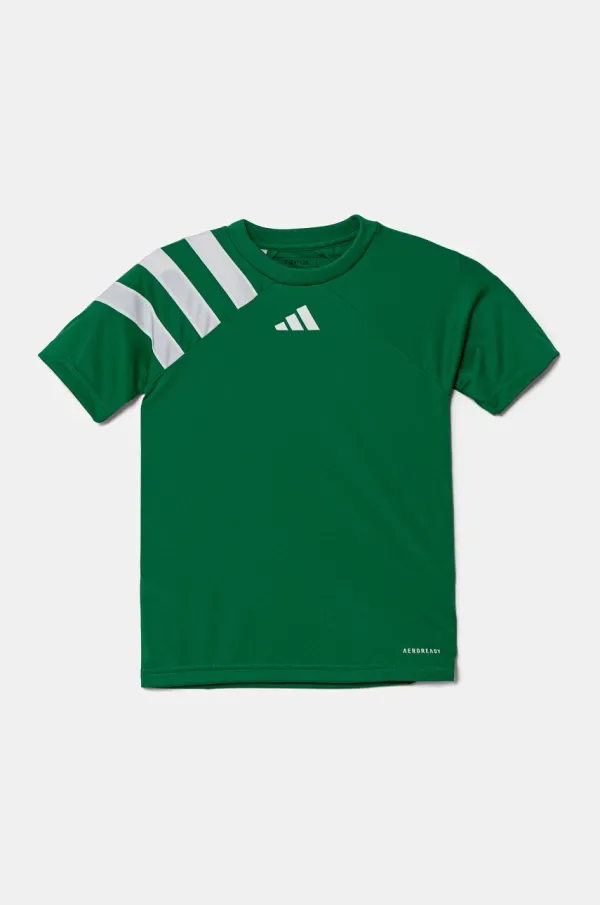 adidas Performance Dječja majica kratkih rukava adidas Performance boja: zelena, s tiskom, IQ3208