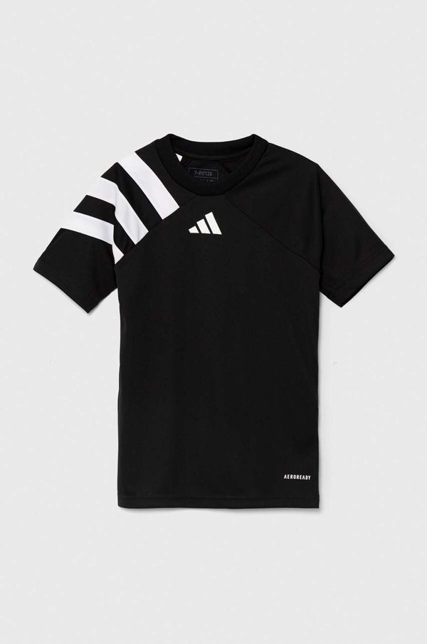 adidas Performance Dječja majica kratkih rukava adidas Performance FORTORE23 JSY Y boja: crna, s uzorkom, IK5740