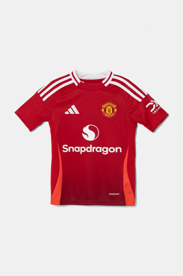 adidas Performance Dječja majica kratkih rukava adidas Performance MUFC boja: crvena, s tiskom, IT1972