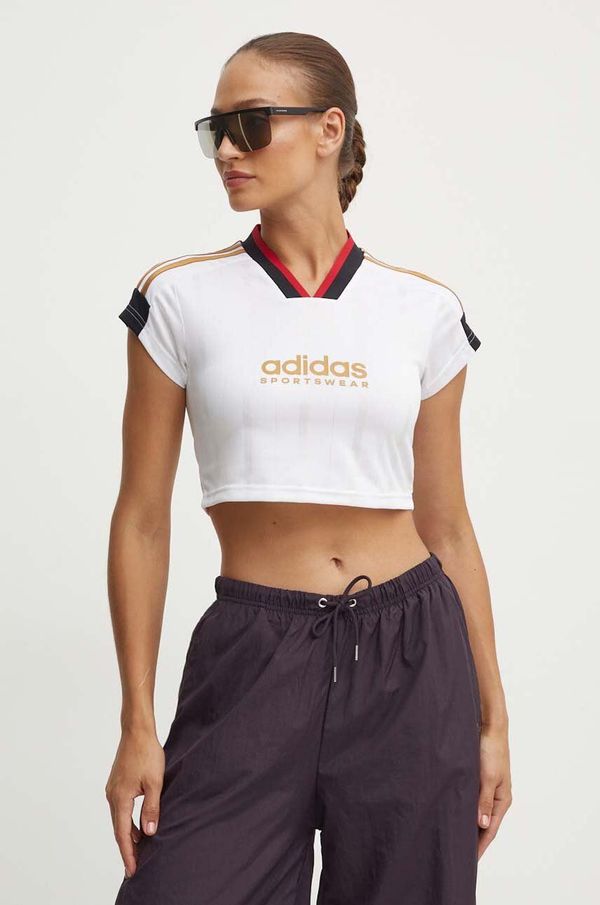 adidas Dječja majica kratkih rukava adidas Tiro za žene, boja: bijela, IW6800