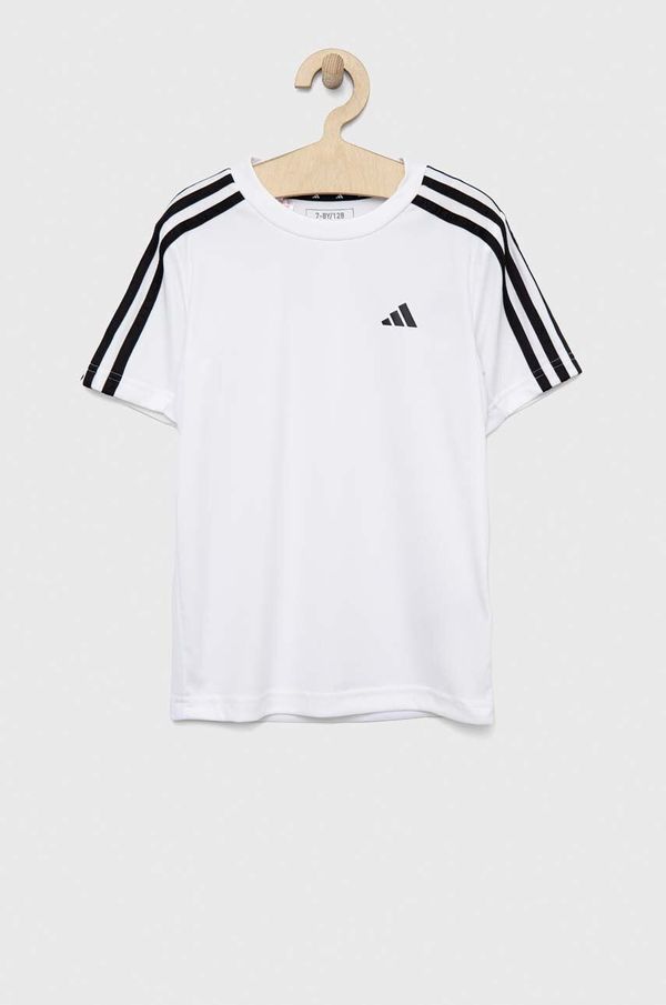 adidas Dječja majica kratkih rukava adidas U TR-ES 3S boja: bijela, s aplikacijom