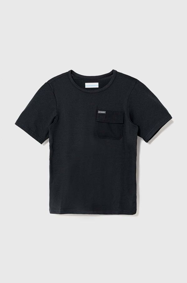 Columbia Dječja majica kratkih rukava Columbia Washed Out Utility boja: crna, s uzorkom