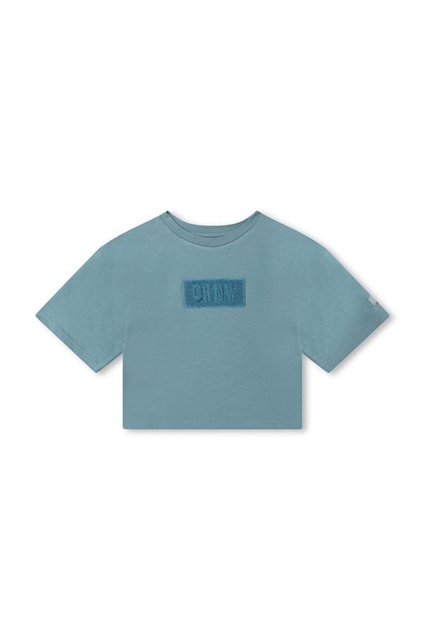 DKNY Dječja majica kratkih rukava Dkny boja: zelena, s aplikacijom