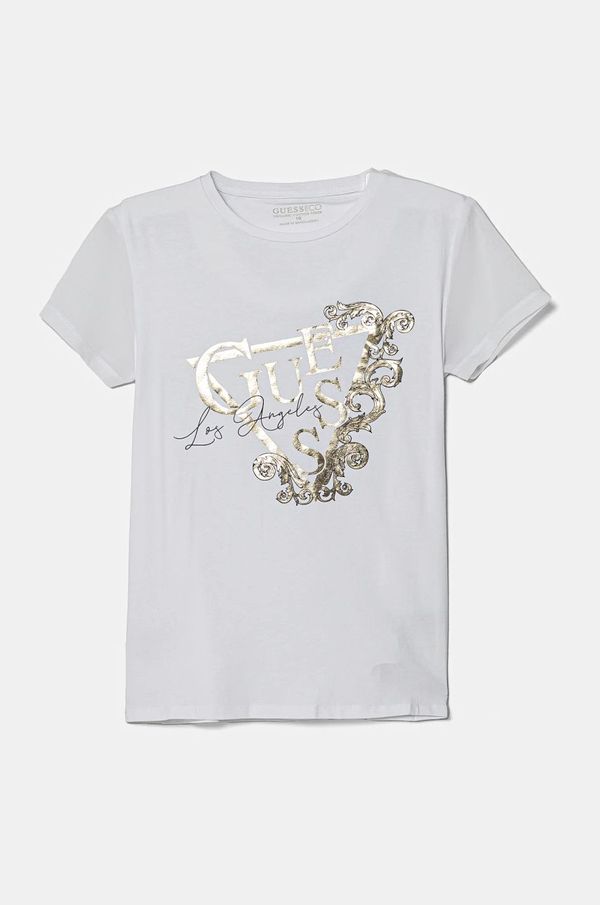 Guess Dječja majica kratkih rukava Guess boja: bijela, J5RI35 K6YW4
