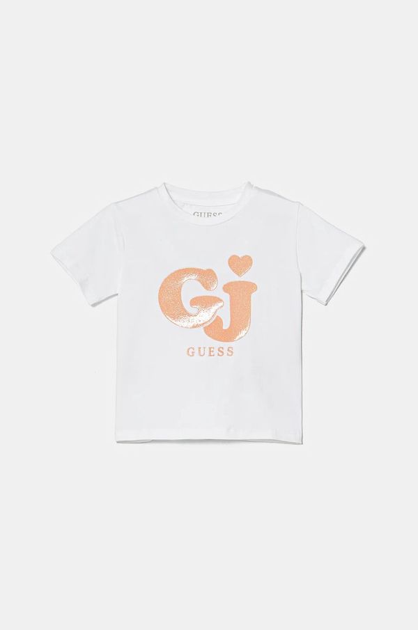 Guess Dječja majica kratkih rukava Guess boja: bijela, K5RI24 K6YW4