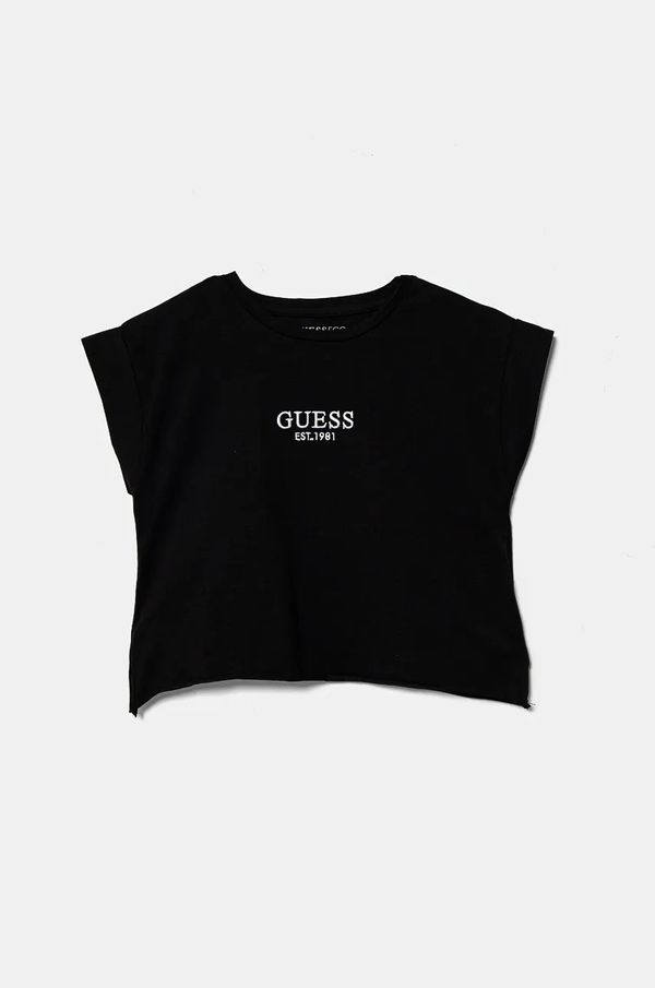 Guess Dječja majica kratkih rukava Guess boja: crna, J4BI34 J1314