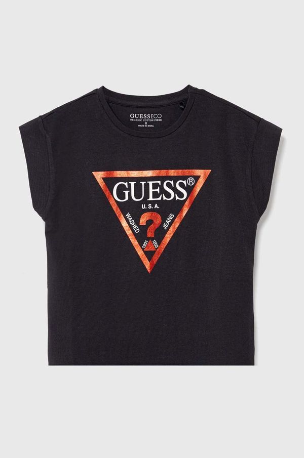 Guess Dječja majica kratkih rukava Guess boja: crna, J81I15 J1311