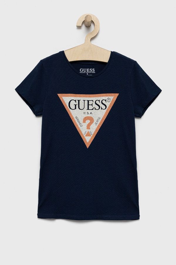Guess Dječja majica kratkih rukava Guess boja: tamno plava
