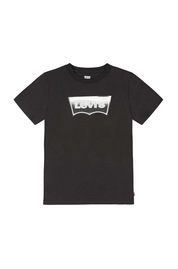 Levi's Dječja majica kratkih rukava Levi's boja: crna, s tiskom