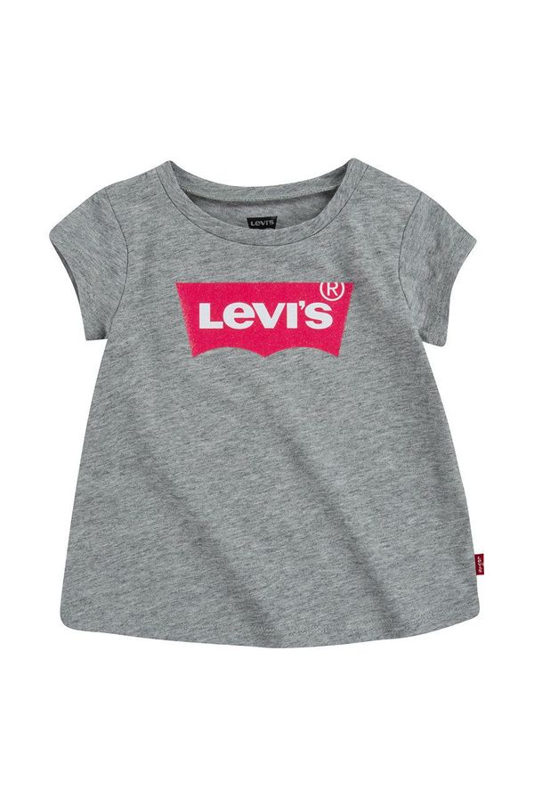 Levi's Dječja majica kratkih rukava Levi's boja: siva