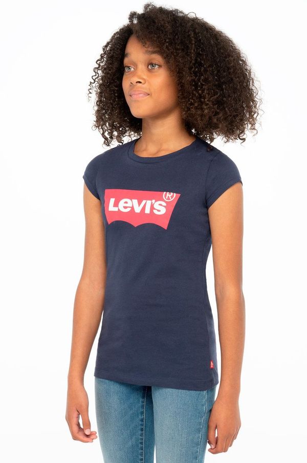 Levi's Dječja majica kratkih rukava Levi's boja: tamno plava