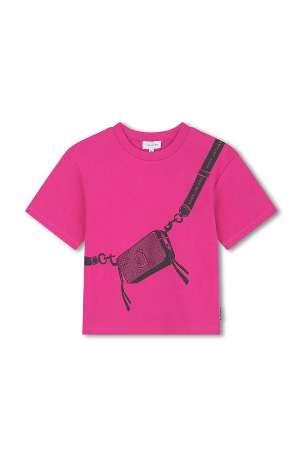 Marc Jacobs Dječja majica kratkih rukava Marc Jacobs boja: ružičasta, W60388